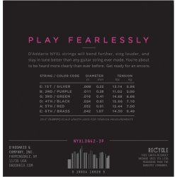 D'Addario NYXL0942-3P - NYXL 3-D pack 009 - 042